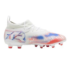 Puma Childrens/Kids Future 8 Match Artificial Ground Football Boots / White/Blac